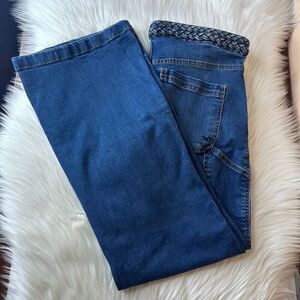 Love Trend Y2K Braided Waist Wide Leg Jeans Size 7
